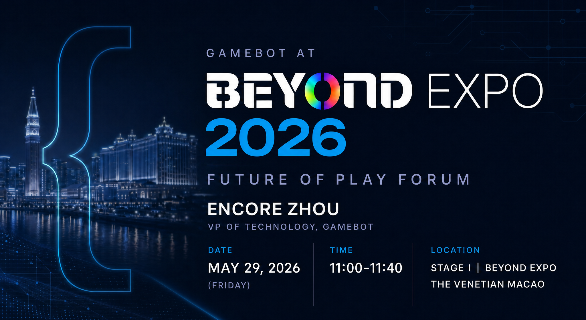 GameBot Joins BEYOND EXPO 2026 to Discuss How AI Is Expanding the Future of Game Creation